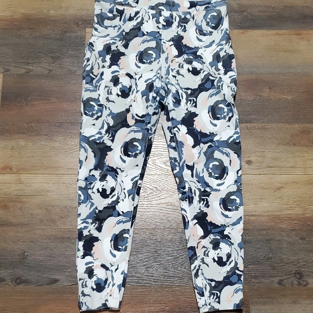 SPANX Blue and Cream Jeggings with Comfort Fit - Picture 1 of 9